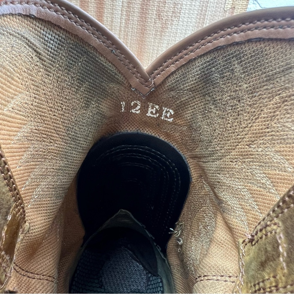 Ariat WorkHog Work Boots Mens 12EE Brown Cowboy Pull On Round Toe Ranch - Picture 7 of 9